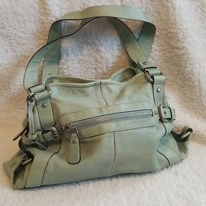 Vintage Fossil Satchel 16x11  10 inch drop on strap